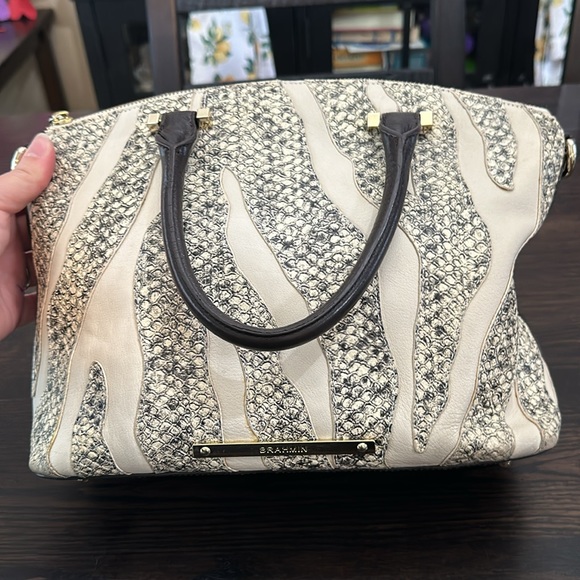 Brahmin duxbury crème solymar satchel - Picture 3 of 14